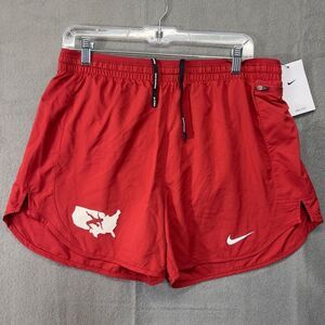 Nwt large NIKE W TEMPO LUXE running SHORT
DJ8528-613 wrestling logo